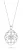 Orphelia Dames 925 Sterling Zilveren Ketting met Hanger – Zilver ZH-7213