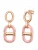 Lulu & Jane Oorbellen  rose-goud / rosa