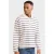Redefined Rebel boxy gestreepte polo – ecru