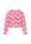 IZIA Trui  pasteelgeel / pink / rosa