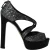 Miu Miu Platform Hakken in Zilveren Glitter