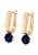 faina Oorbellen  navy / rose-goud