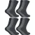 Sock Snob – 12 Paar Heren Wollen Wandelsokken – Grijs