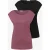 Street One Dames Basic shirts in een 2-pack in Multicolour|Zwart|Pink