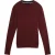 Ted Baker Heren Gestikte Gebreide Ronde Hals Trui (Bordeaux)