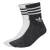 ADIDAS ORIGINALS Sokken ‘3-Stripes Glitter Crew 2 Pairs’  zwart gemêleerd / wit