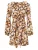 Traffic People Jurk ‘Trope’  lichtbeige / goudgeel / rosa / zwart