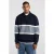 America Today oversized gestreepte gebreide trui – donkerblauw