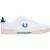Fred Perry Heren Bay Ocean Logo Leren Trainers (Wit)