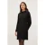 Motivi Short Dress With Embroidered Collar Black