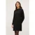 Motivi Short Dress With Embroidered Collar Black