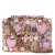 Kurt Geiger tweed crossbody tas Kensington met applicaties roze