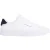 Tommy Hilfiger Heren-sportschoenen van ‘Pebble Grain Court’-leer (Wit, Marine)