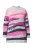 Ulla Popken Trui  lichtgrijs / grijs gemêleerd / pink