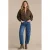 Red Button regular waist barrel jeans – mediumblauw