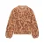 GARCIA Dames Print Trui Bruin Lange mouw