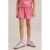 WE Fashion straight gestreepte casual short roze