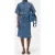 Closed Wrap Skirt Midi Mid Blue