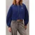 Calvin Klein Oversized Scuba Bomber Jacket Blue Herald