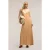 Motivi Long Double Viscose Dress Beige