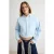 TRENDYOLMİLLA Dames Donkerblauw Effen Lang Oversized Sweatshirts