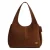 Coach suède schoudertas Lana cognac