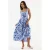 Bloemen Midi-jurk met Vierkante Kraag