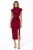 Busem Dames midi-jurk met halve col