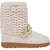 Moschino Heart Chain Snow Boots White