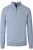 Casa Moda Casual Half-Zip Sweater blauw, Effen