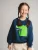 SATURNDAY Sweatshirt ‘Krokodil Servus’  blauw