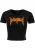 Mister Tee Shirt ‘Badgirls’  geel / kreeft / zwart