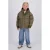 Vingino winterparka met print – olijfgroen