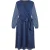 Mela London Dobby-jurk met stippen voor dames (Marine)