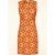 Topvintage exclusive ~ Betty geometrische jurk in oranje en geel
