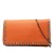 Tweed handschoen van pebbled kalfsleer met Rockstud en ketting