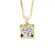 Ketting Diamond Solitaire 0,20 Cts Geel Goud 18 Karaat