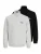 JACK & JONES Sweatshirt ‘JJBRANDON’  blauw / grijs gemêleerd / zwart / wit