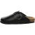EVER AU Vrouwen Pintail Leren Comfort Klomp Sandalen – Zwart Leer