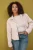 Trendyol Curve Dames Ecru Effen Regular fit Grote maten Jassen