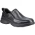 Hush Puppies Harold Leren Heren Zwarte Mocassins Schoenen