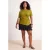 Trendyol Curve Dames Groen Effen Kort Regular fit Grote maten Blouses