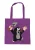 LOGOSHIRT Shopper ‘Der Kleine Maulwurf – Juhu’  grijs / lila / zwart