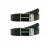 WE Fashion leren reversible riem zwart/donkerbruin