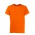 Effen heren t-shirt met korte mouwen en ronde hals met logoprint