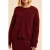 ICode Burgundy Knit V-neck Sweater Marine