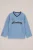 WE Fashion – Meisjes oversized T-shirt met print – Oversized – Lichtblauw –
