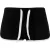 Urban Classics Dames/Dames French Terry Hotpants (Zwart/Wit)