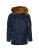ALPHA INDUSTRIES Winterjas ‘N3B VF 59’  donkerblauw / bruin / knalrood / wit