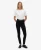 Skinny Jeans van Biologisch Katoen met Hoge Taille Black